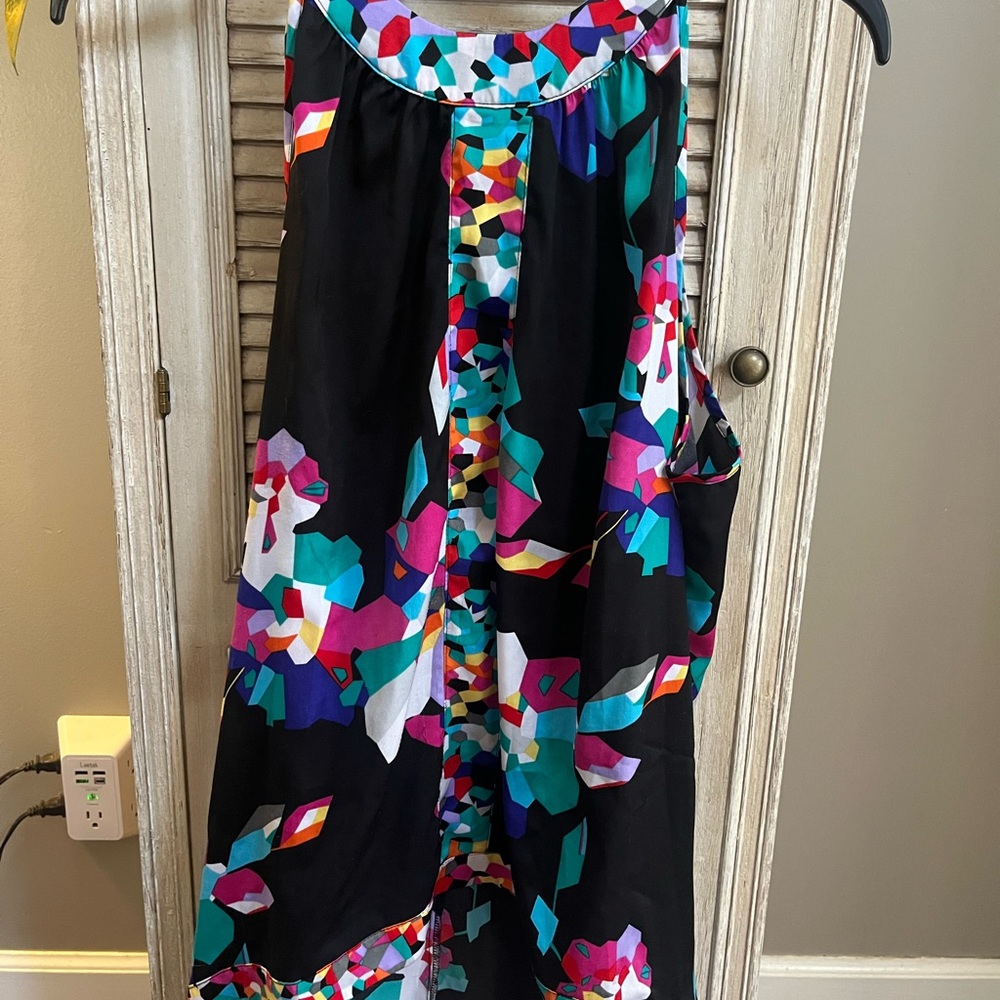 Nicole by Nicole Miller—Colorful Geometric Print Dress